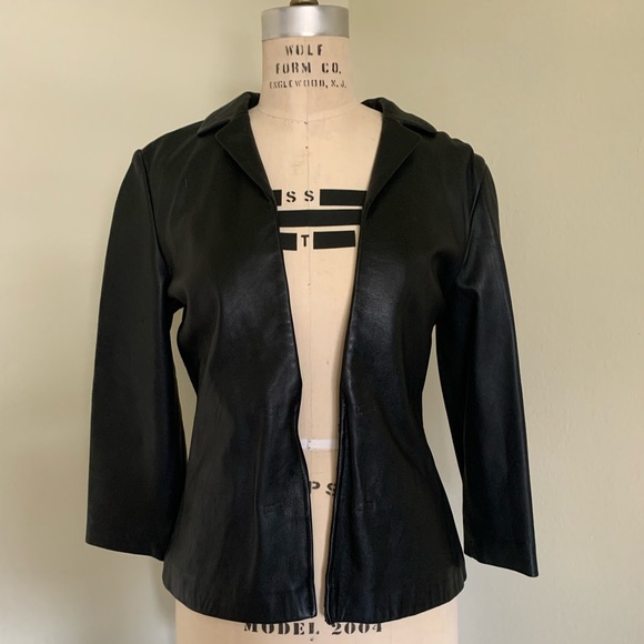 HUGO BUSCATI COLECTION LEATHER TOP - Picture 9 of 14